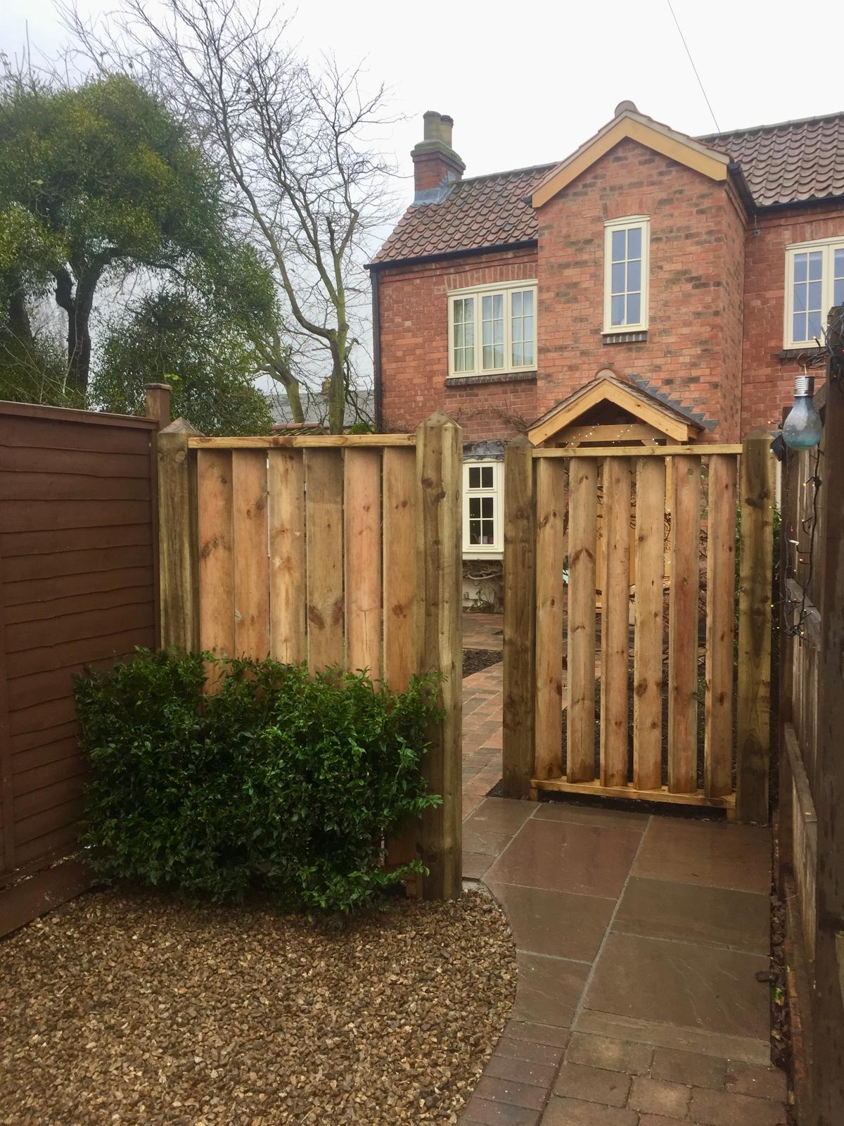 Bespoke timber gate and fencing