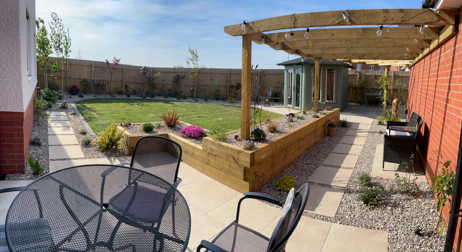 Landscape design — completed garden transformation